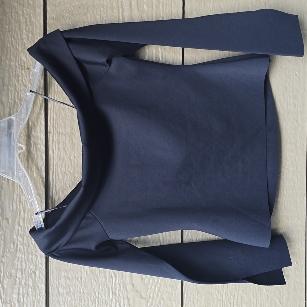 Ted Baker Pholly black fold over off shoulder top 4 small - Picture 10 of 14